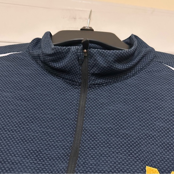 Columbia University of Michigan Wolverines Navy Quarter-Zip Pullover Size 2XL - Picture 6 of 12